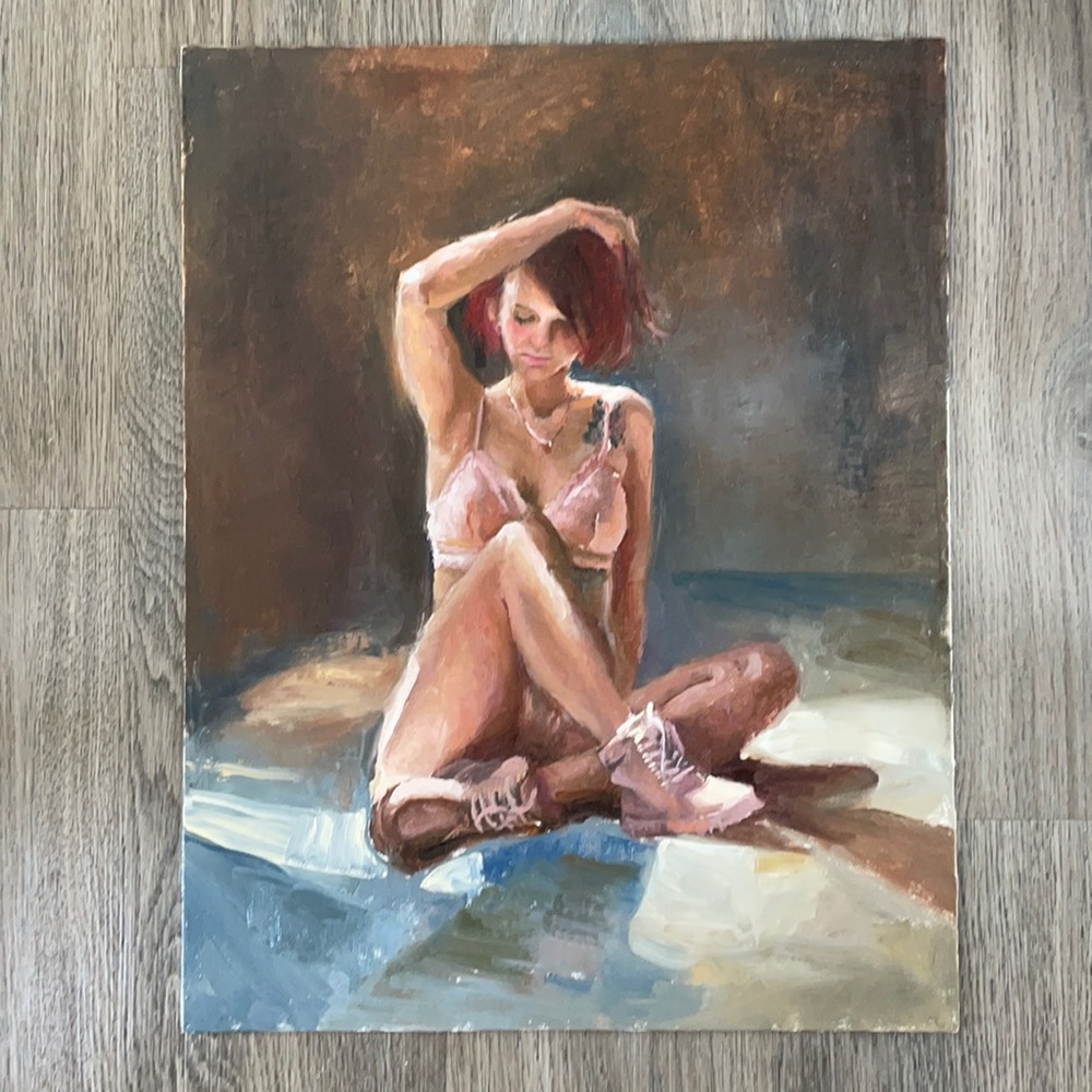 Oil painting-figure